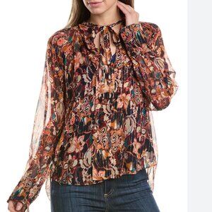 A.L.C. Women's Vibrant Floral Blouse